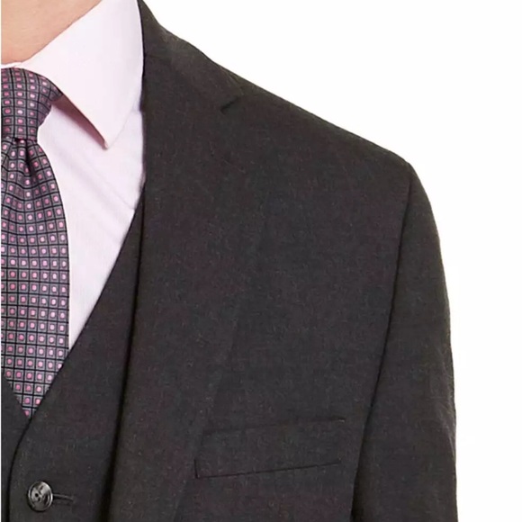 Alfani Men's Slim-Fit Stretch Solid Suit Jacket Charcoal Grey 40R Blazer New Tag - Picture 4 of 13